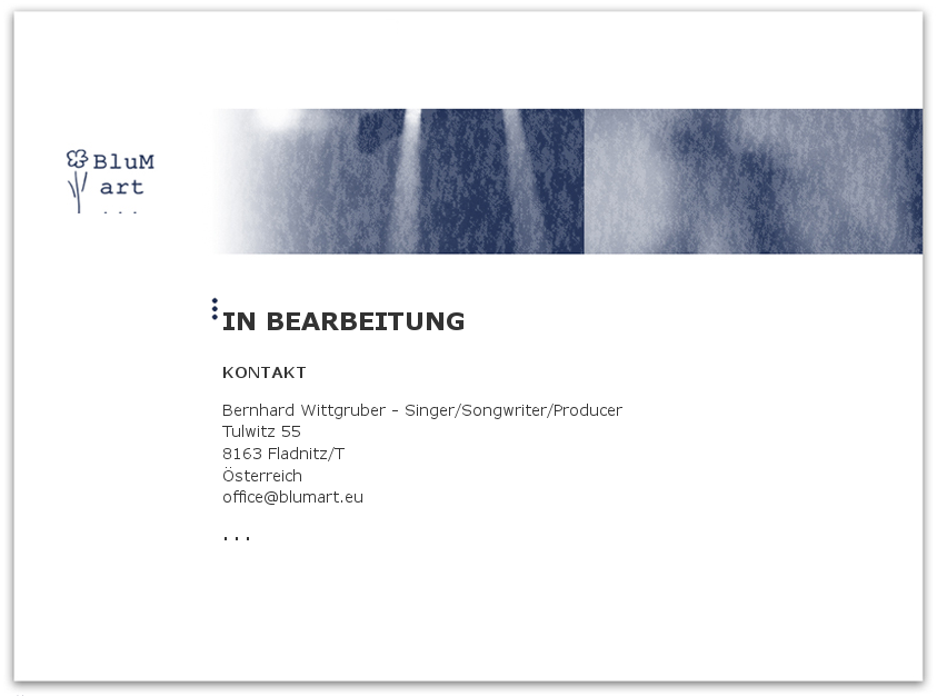 Bernhard Wittgruber Singer/Songwriter/Producer